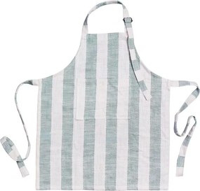 Șorț de copii din bumbac organic verde, „Ida Stripe”