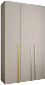 Dulap de haine 140 cm Carmela 40-3 (Cașmir + Auriu). 1126608