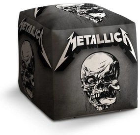 Taburet Cube Metallica craniu gri, gri