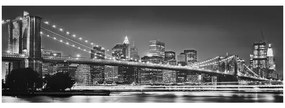 Fototapet Podul Brooklyn Alb Negru Vlies