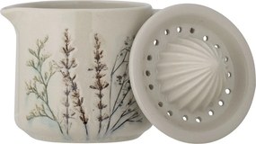 Storcător de lămâi din ceramică cu motive botanice, L14,5×H14×W10 cm, natural, „Bea"