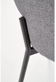 Scaun de bucaterie Alanna, gri/negru