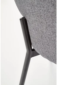 Scaun de bucaterie Alanna, gri/negru