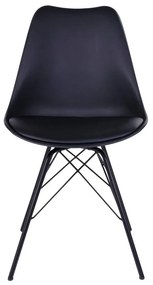 Oslo scaun de luat masa ecobleather negru