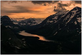 Tablou - Lac între munți (90x60 cm)