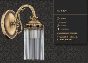 Aplica design clasic realizata manual Fiore