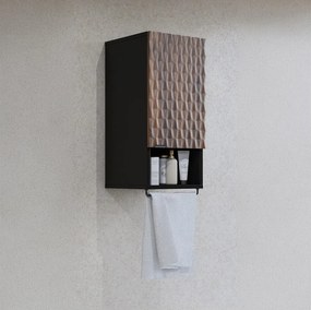 Dulap lemn masiv baie Enzaro, 81 × 33 × 35 cm