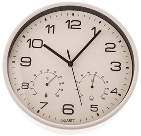 Ceas de perete cu termometru și higrometru 25 cm