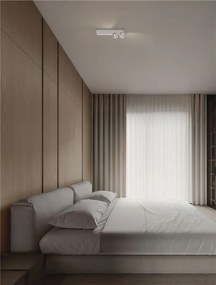 Plafoniera cu 2 Spoturi LED stil minimalist 3000K NOTIC alb