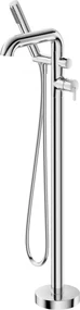 Baterie pentru cada freestanding, crom, cu set de dus, Deante Silia Crom