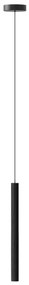 Pendul design minimalist din lemn cu spot LED încorporat Chimes tall - black oak 2235 VTC