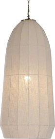 Lustră suspendată din bumbac și metal, auriu, finisaj natural, 120 x 55 cm, „Tournemire”