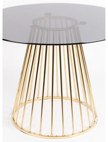 Masă de dining rotundă cu blat din sticlă ø 104 cm Floris – White Label