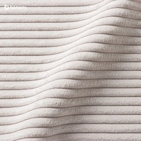 Pat matrimonial bej tapițat cu spațiu de depozitare cu somieră 180x200 cm Mattis Cord – Meise Möbel