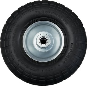 Cărucior de grădină 3 în 1 cu basculantă, capacitate de încărcare până la 250 kg, oțel galvanizat