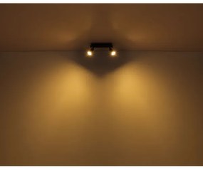 Spot DREW 2xGU10/35W/230V negru Globo 57998-2