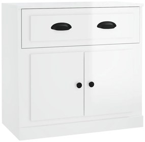 vidaXL Servantă, alb extralucios, 70x35,5x67,5 cm, lemn prelucrat