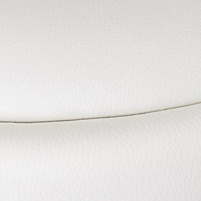 Scaune de bar albe cu înălțime ajustabilă 2 buc. din imitație de piele (înălțime șezut 72 cm) – Casa Selección