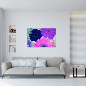 Tablou cu flori colorate (90x60 cm)