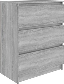 vidaXL Dulap, sonoma gri, 60x35x76 cm, lemn prelucrat