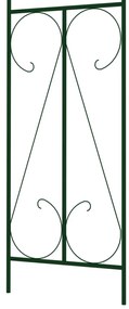Arcada de gradina, verde inchis, 120 x 38 x 258 cm, fier
