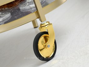 Măsuță de cafea Alfonzo (marmură gri + auriu). 1111552