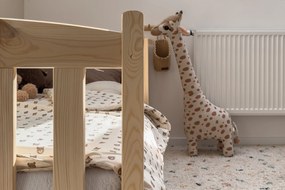 Pat Alvins 80x160 pentru copii din lemn - pin