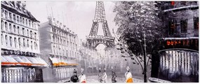 Tablou - Pictură în ulei, Paris (120x50 cm)