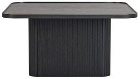 Măsuță de cafea din lemn de stejar Rowico Sullivan, 80 x 80 cm, negru