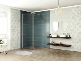 Paravan de dus tip Walk-In Inter Ceramic crom 120x200 cm sticla transparenta