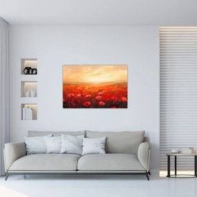 Tablou - Câmp de maci (90x60 cm)