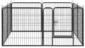 Juskys Pix metalic pentru catelusi -160x160x80cm