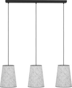 Lustră pe cablu Eglo 43985 ALSAGER 3xE27/40W/230V gri
