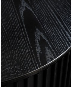 Măsuță de cafea neagră rotundă ø 85 cm Siena – Unique Furniture