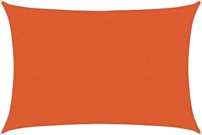 vidaXL Pânză parasolar, portocaliu, 4x6 m, HDPE, 160 g/m²
