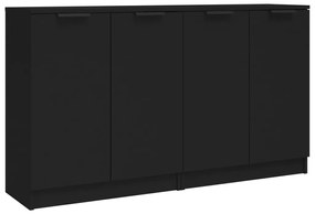 3115773 vidaXL Servante, 2 buc., negru, 60x30x70 cm, lemn compozit
