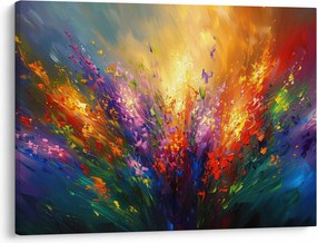Tablou - Abstracție de flori (70x50 cm)