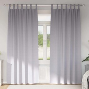 vidaXL Perdele cu perdele 2 pcs Gri metalic 260 x 140 cm Poliester