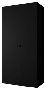Dulap de haine 100 cm Parna 1 (Negru + Negru). 1125860