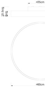 Globo - Plafonier LED dimabil 48W 230V cu telecomandă