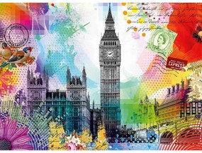 PUZZLE CARTE POSTALA PARIS, 500 PIESE - RAVENSBURGER (RVSPA16986)