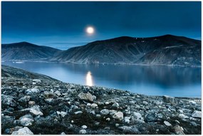 Tablou - Islanda noaptea (90x60 cm)