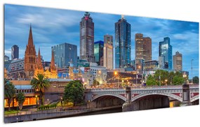 Tablou cu orașul Melbourne (120x50 cm), în 40 de alte dimensiuni noi