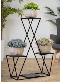 Suport de flori 95x78 cm negru