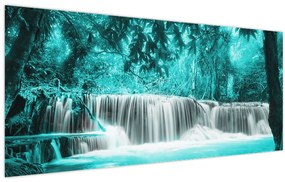 Tablou - Cascada albastră (120x50 cm)