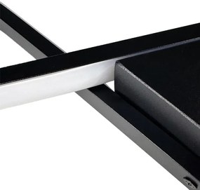 Plafonieră LED dimabilă LED/75W/230V 3000-6500K negru + telecomandă