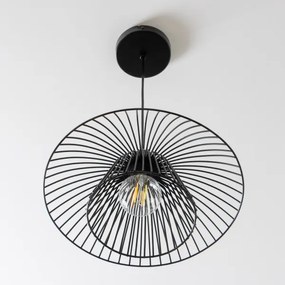 Brilagi - Lustră LED suspendată pe cablu CERIA WIRE 1xE27/40W/230V Ø 38 cm negru