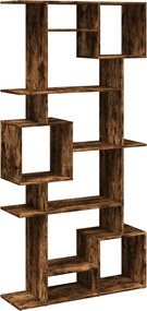 vidaXL Bibliotecă, stejar fumuriu, 92x29x188 cm, lemn prelucrat