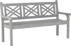 Bancă de grădină din lemn, gri, 150 cm, FABLA