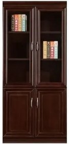 Dulap birou, Nuc negru, 80cm, MDF, HB B-8009